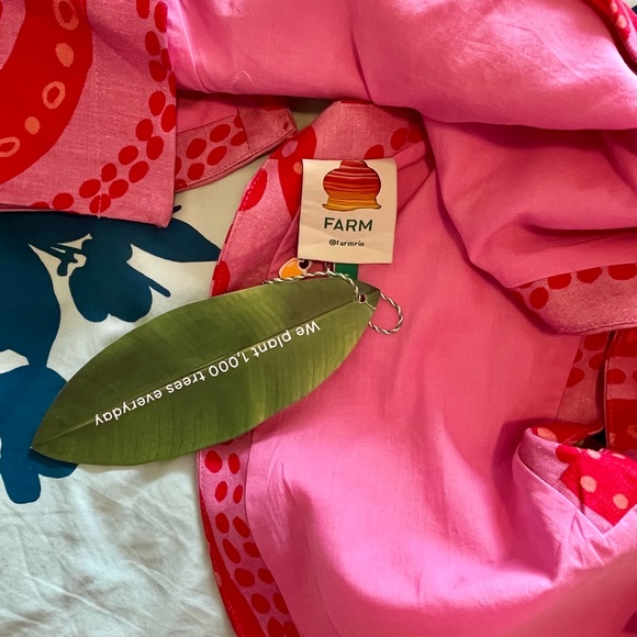 nwt farm rio 'octocool' sleeveless open back crop top - Picture 8 of 8